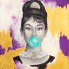 Hilda chicle 2 Audrey Hepburn Bubblegum - Printed Art