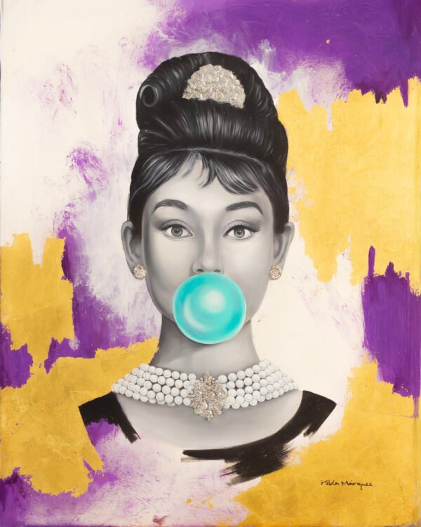 Hilda chicle 2 Audrey Hepburn Bubblegum - Printed Art