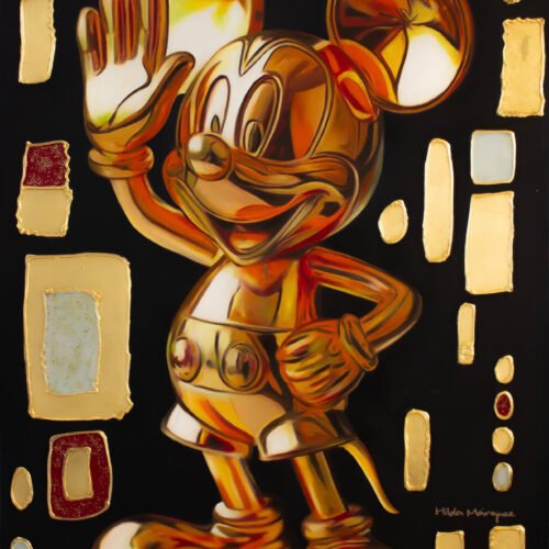 Mickey Mouse Gold- Printed Art
