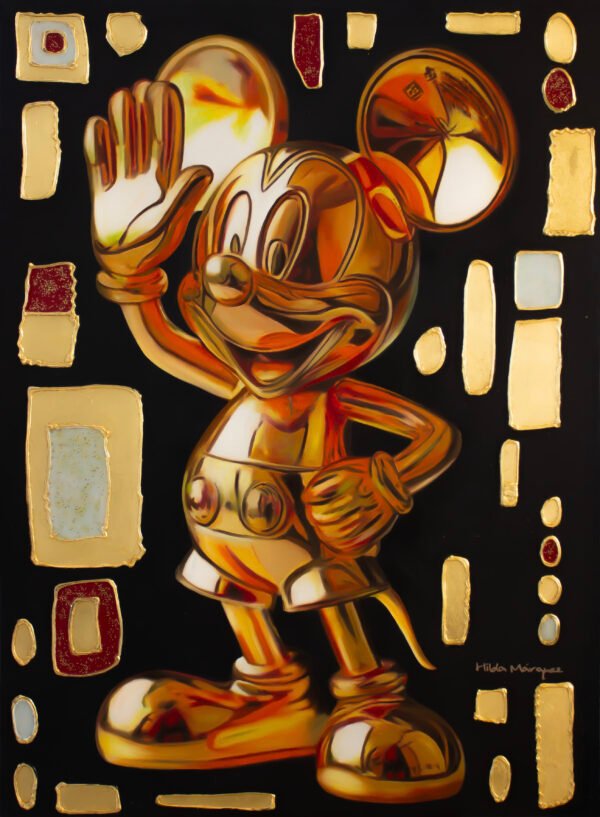 Mickey Mouse Gold- Printed Art