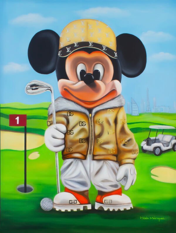 Mickie Golfista Mickey Mouse Golfista - Printed Art