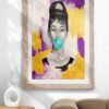 Mokup Chicle 1 Audrey Hepburn Bubblegum - Printed Art